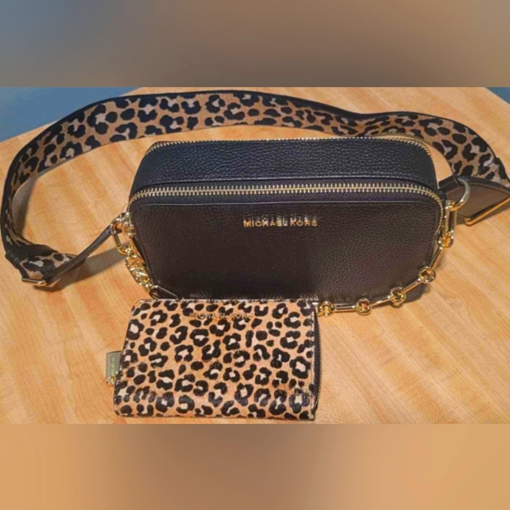 Michael Kors waist bag and wallet